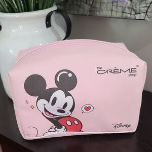 Disney x The Crème Shop Pink Mickey Mouse Cosmetic Bag
